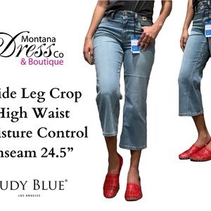 Judy Blue Wide Leg Crop Jeans